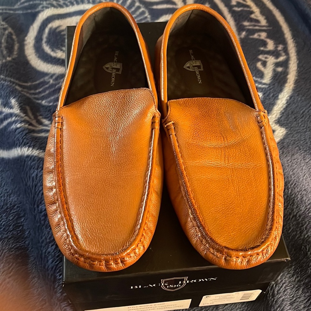 Black Brown 1826 Cognac Loafers